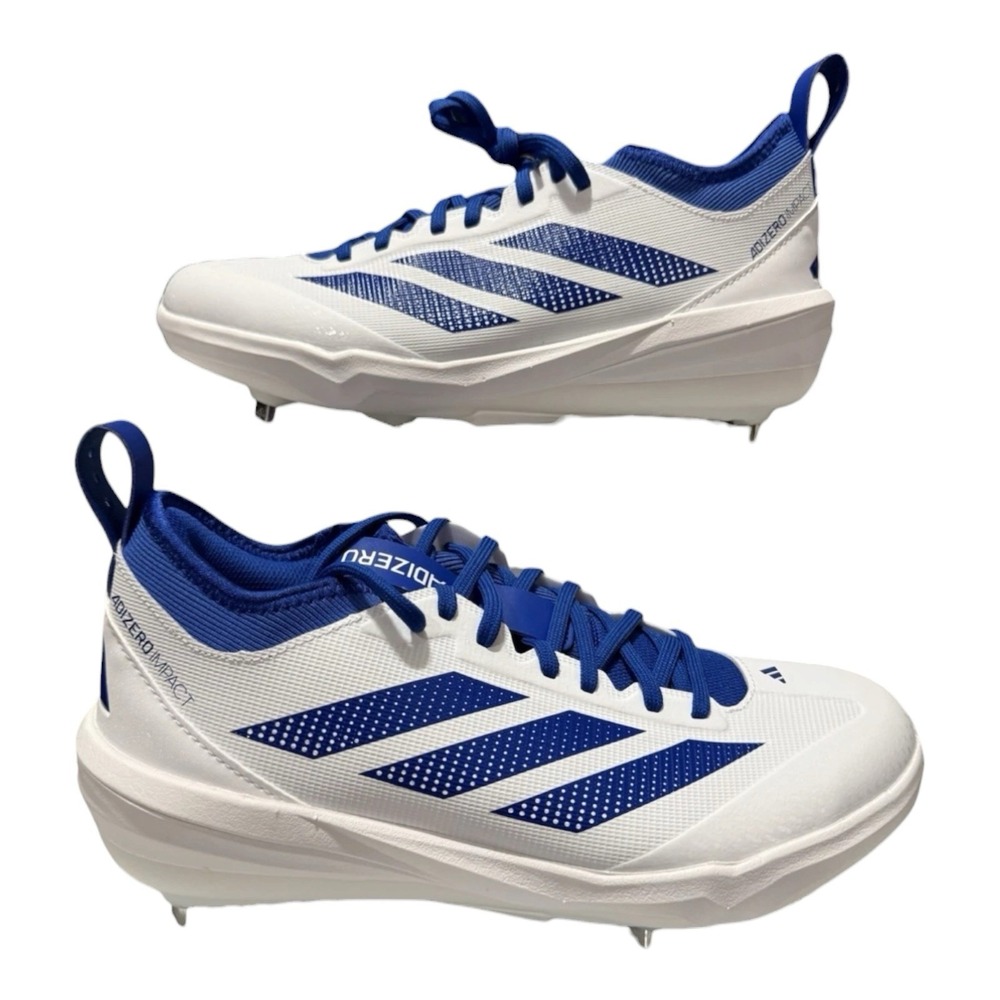 Adidas Adizero Impact 2.0 Baseball Cleats JH6729 Men's Size 9 Blue Metal Cloud